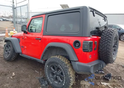 2021 Jeep Wrangler Willys Sport 4X4 z USA, uszkodzony, nr VIN 1C4GJXAN7MW693599